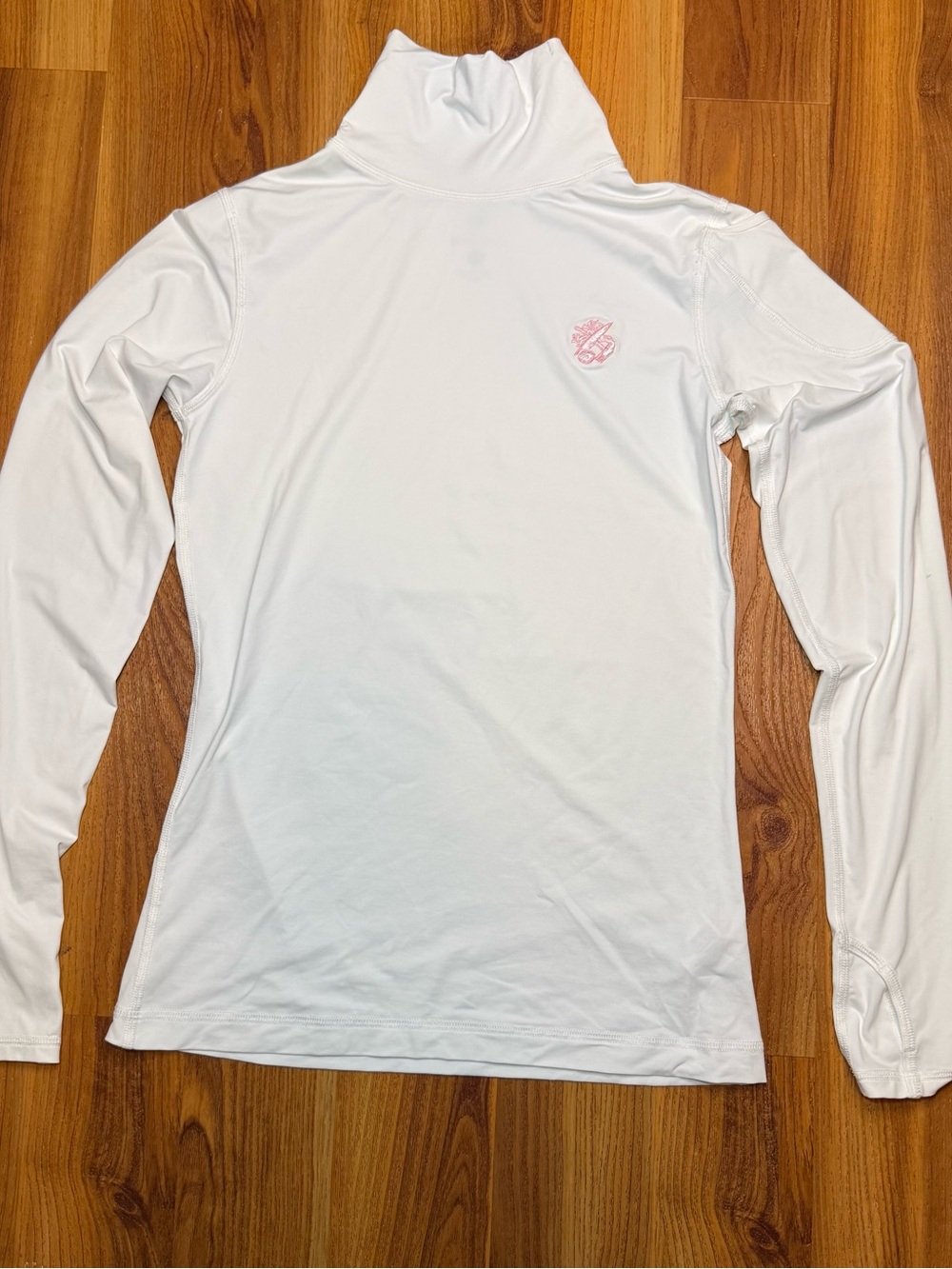 BLOQUV White Mock Neck Performance Top - XS